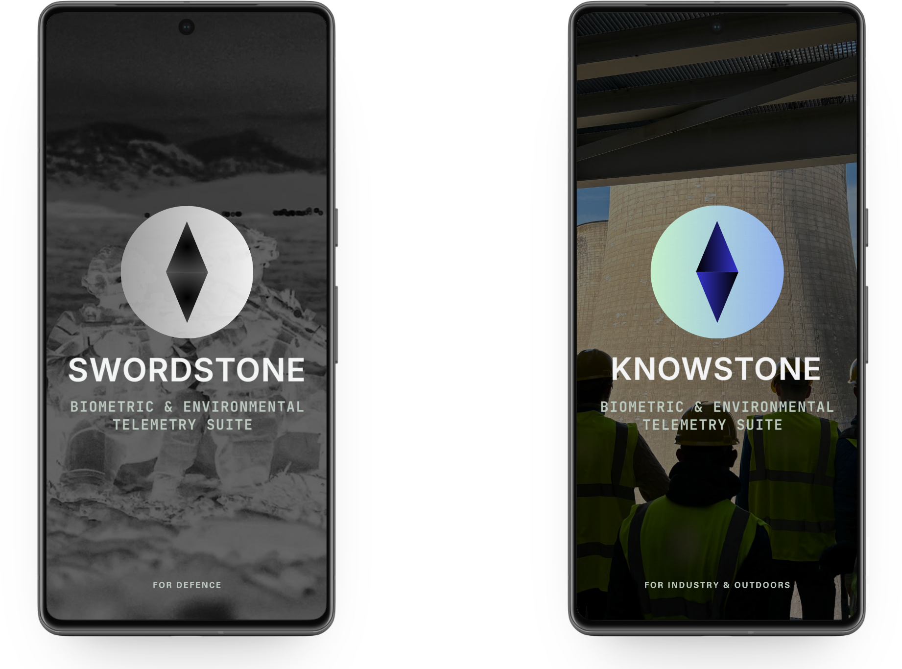 Swordstone and Knowstone — biometric and environmental telemetry suite, for defence and for industry & outdoors